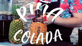 Como hacer Piña Colada con alcoholsin alcohol  Coctelería Cookery Studio [upl. by Thibault]