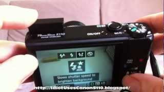 Canon PowerShot S110  Flash Light Placement [upl. by Ikoek]