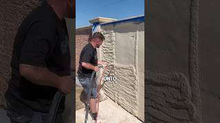 Efficient wall plastering with mortar spray machines shorts [upl. by Fleta563]