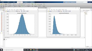 Log Normal Distribution in Statistics MATLAB Implementation [upl. by Ahsinad521]