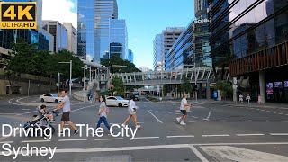 Driving In The City Centre  Sydney Australia  4K UHD [upl. by Pruchno]