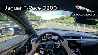 2024 Jaguar FPace D200 TD 201 hp  On the German Autobahn [upl. by Irby]