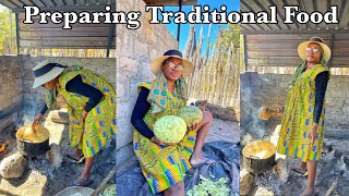 Preparing Indigenous Food For My Family  Cooking Kalahari Melon  Village Life in Namibia [upl. by Alig564]