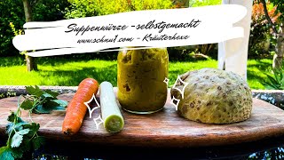 Suppenwürze selber machen  Rezept 👩‍🌾🌱❤ [upl. by Aiuqes]