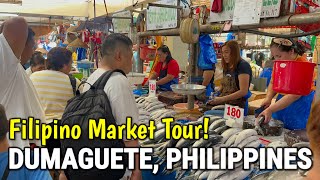 DUMAGUETE PHILIPPINES  Filipino Food Market Tour  Morning Walk amp Palengke Visit in Dumaguete City [upl. by Jansson]