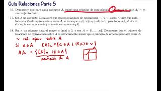 Ejercicios Relaciones  Matemáticas Discretas Parte 5 [upl. by Eelirak454]