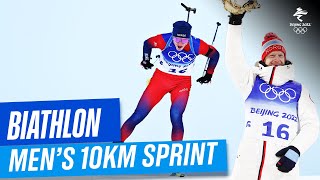 Biathlon  Mens 10km Sprint  Full Replay  Beijing2022 [upl. by Zarihs]