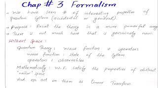 30 Hilbert Space part 1  Griffiths Quantum Mechanics [upl. by Amory960]