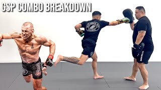 GSP Combo  George St Pierre Striking Breakdown [upl. by Anatnahs66]