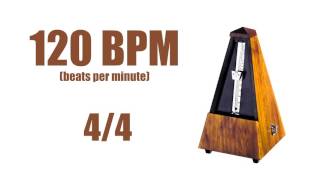 120 BPM Metronome 44 – Best Online Metronome 120 Beats Per Minute [upl. by Attelrahs]