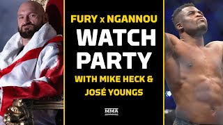 Fury vs Ngannou LIVE Stream  Main Event Watch Party  MMA Fighting [upl. by Norag]