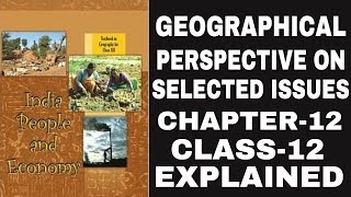 GEOGRAPHICAL PERSPECTIVE ON SELECTED ISSUES amp PROBLEMS CHAPTER 12 CLASS 12 GEOGRAPHY [upl. by Touber]