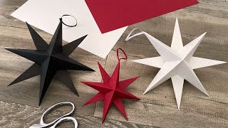 3D Star Ornament  Paper Craft Ideas [upl. by Ennaed]