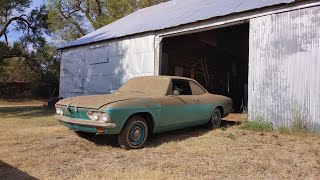 1965 Corvair Left in Barn For 27 Years  Will it Run [upl. by Ahtimat]