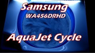 Samsung WA456DRHD AquaJet Cycle  RAISED WATER LEVEL Read description [upl. by Thisbee524]