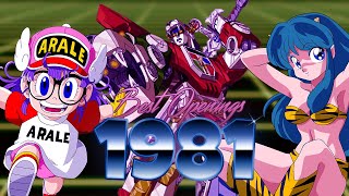 Top Anime Openings of 1981 [upl. by Fia]