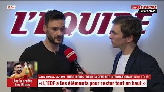 Hugo Lloris quotsoulagéquot après lannonce de sa retraite internationale en équipe de France [upl. by Lock]