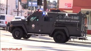 LAPD SWAT Responding Code 3 [upl. by Nnyltiac300]