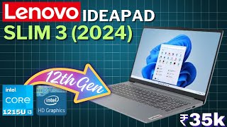 Lenovo Ideapad Slim 3 i3 12th Generation रिव्यू इन हिंदी  8GB Ram  Windows 11  Under ₹35000 [upl. by Engelhart]