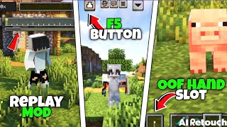 Top 3 mod for Minecraft pe 💥 left hand sight torch 🤯 [upl. by Porty]