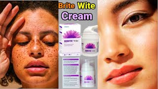 BRITE WITE CREAM  First time on youtube  skin related problems solve in few days [upl. by Keligot]