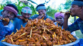 MUTTON BONE MARROW  Chettinad Mutton Bone Marrow Cooking and Eating in Village  Mutton Recipes [upl. by Sonnnie]