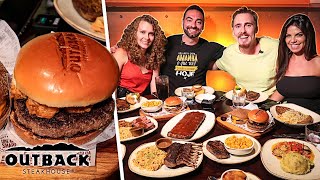 Pedimos o cardápio inteiro do Outback Gaba e Corbucci eats\ [upl. by Assyle624]