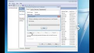 Fix Print Spooler Error 1053  Video Tutorial [upl. by Nieberg]