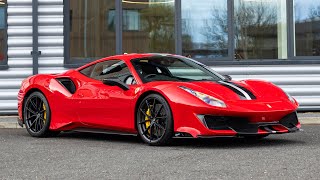 2020 Ferrari 488 Pista  Rosso Corsa  Walkaround 4K [upl. by Ayekahs]