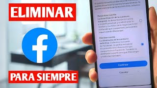 ✅ Como ELIMINAR mi cuenta de FACEBOOK [upl. by Valeda]