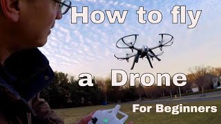 How to Fly a Quadcopter Drone Lesson 1 For Beginners [upl. by Euh]