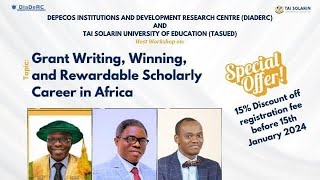 Grant Writing Winning and Rewardable Scholarly Career in Africa [upl. by Engelbert]