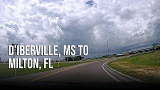 Road Trip  DIberville MS to Milton FL  4K Driving [upl. by Aeht]