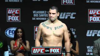 UFC on FOX Velasquez vs Dos Santos WeighIn Highlight [upl. by Aielam]