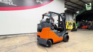 2016 Toyota 8FGC45U BCS 10000lb Cushion LPG Forklift STK 15067 [upl. by Isoais]