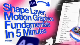 How to Master Shape Layers in After Effects  Motion Graphics Basics 5 Minutes [upl. by Ferna]