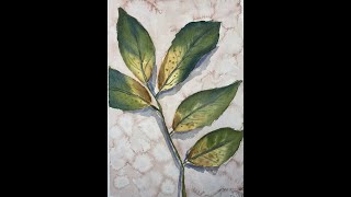 Fallen leaves in watercolor [upl. by Malissa]