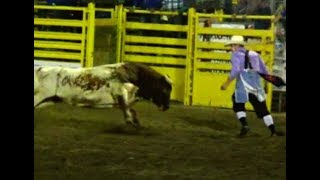 Bull riding rodeo Stagecoach Days in Banning California [upl. by Siroval747]