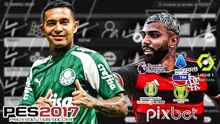 ⚽️ Patch Grátis PES 2017 Atualizado com Brasileirão Série A e B 2024 🌟 DMPES 30 🔥 [upl. by Tempest802]