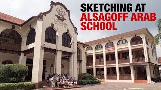 Sketching at Alsagoff Arab School [upl. by Notreve]