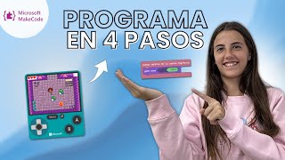 🚀 PROGRAMA en 4 PASOS Videojuego con Makecode Arcade FÁCIL  ValPat [upl. by Ahsirt974]