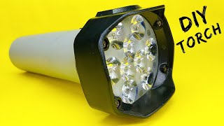 😮DIY Ultra Bright Torch 🔦 15W LED torch [upl. by Nwahsid]