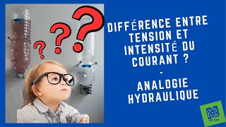 Difference entre Tension et Intensité  Analogie hydraulique [upl. by Bianchi]