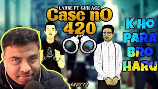 LaureOfficial  Case No 420 ft LillyGunnace OFFICIAL LYRICS VIDEO REACTION [upl. by Nosreve]