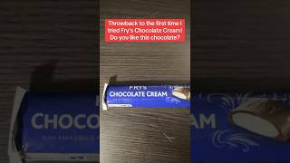 Throwback to the first time I tried Fry’s Chocolate Cream Do you like this chocolate [upl. by Nemzaj]