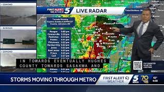 Tracking severe storms in Oklahoma [upl. by Ymme934]