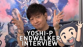 Mrhappy Interview w YoshiP At Endwalker Media Tour [upl. by Enelav]