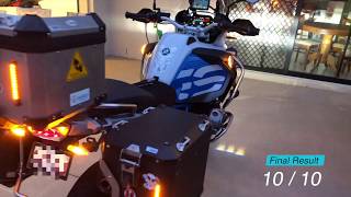 2018 BMW R 1200 GSA Admore Lighting installation  Part 2 [upl. by Yarahs504]