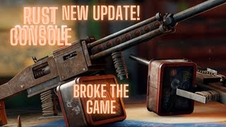 THIS NEW UPDATE BROKE RUST Console  I DOMINATED PTB WITH NEW HMLMG [upl. by Sirak]