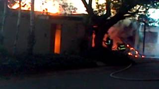 House on fire in Westdene Video by Pierre Ungerer [upl. by Eatnwahs]